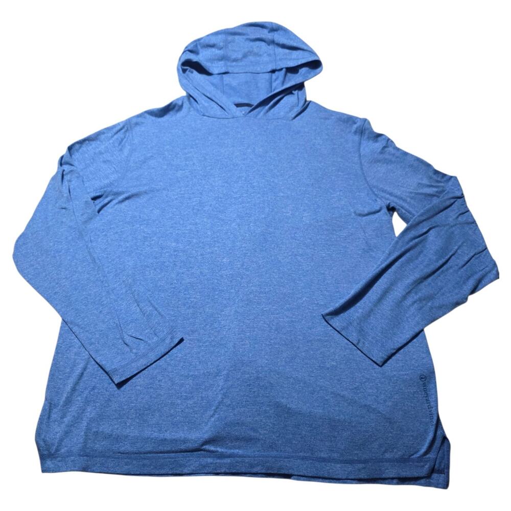 Vineyard Vines OTG Hoodie Mens Sz M Blue Heather Long Sleeve Sweatshirt Sweater